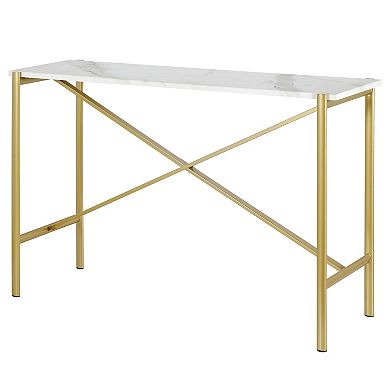 Finley & Sloane Braxton Faux Marble Console Table