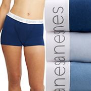 Hanes Women's Originals Boxer Brief Pack, Stretch Cotton Mid-Thigh Panties,  4-Pack, Fashion Color Mix, S (Pack of 4) : : Fashion