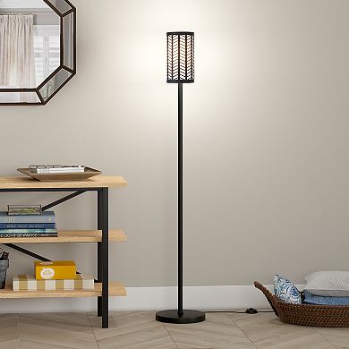 Finley & Sloane Delia Chevron Tall Floor Lamp