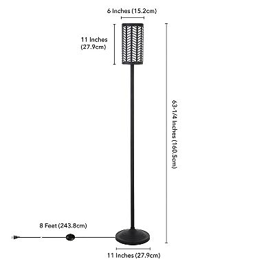 Finley & Sloane Delia Chevron Tall Floor Lamp