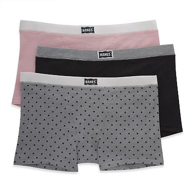 Hanes Originals Ultimate 3-Pack Vintage Stretch Cotton Boxer Brief Underwear 45VOBB