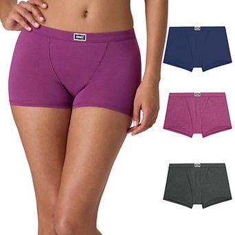 Hanes Originals Ultimate 3-Pack Vintage Stretch Cotton Boxer Brief Underwear 45VOBB