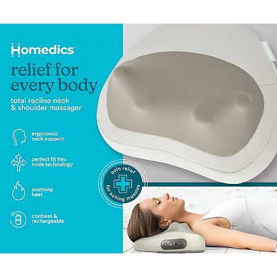 HoMedics Total Recline Cordless Neck & Shoulder Massager with Heat