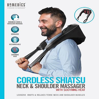 HoMedics Cordless Neck & Shoulder Massager with Heat