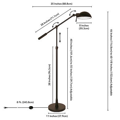 Finley & Sloane Dexter Adjustable Floor Lamp