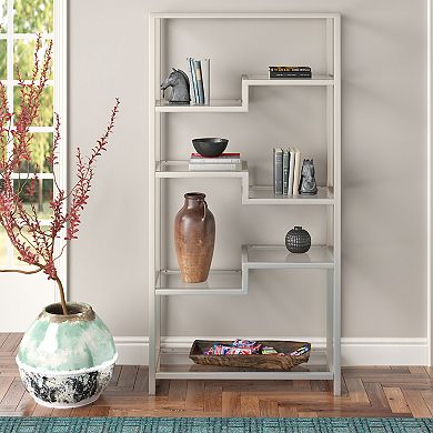 Finley & Sloane Johann Tall Rectangular 4-Shelf Bookcase