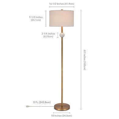 Finley & Sloane Lorna Alabaster Accent Floor Lamp