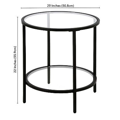 Finley & Sloane Round Sivil End Table