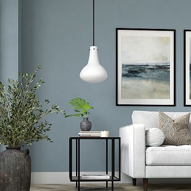 Finley & Sloane Yuri Milk Glass Pendant Ceiling Light