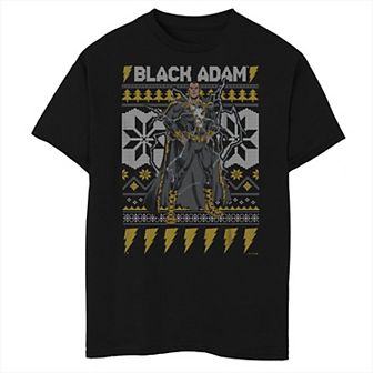 Boys 8-20 DC Comics Justice League Black Adam Happy Holidays Graphic Tee
