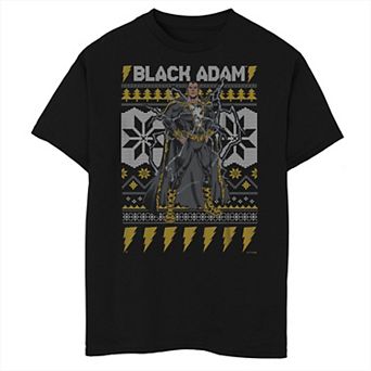 Boys 8-20 DC Comics Justice League Black Adam Happy Holidays Graphic Tee