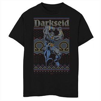 Boys 8-20 DC Comics Justice League Darkseid Christmas Ugly Sweater Graphic Tee