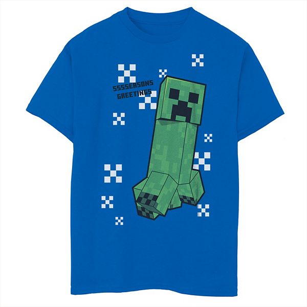 Boys 8-20 Minecraft Creepin Through The Snow Graphic Tee