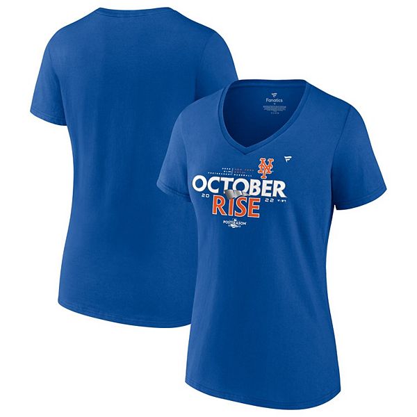 Men's New York Mets Fanatics Branded Black 2022 Postseason T-Shirt