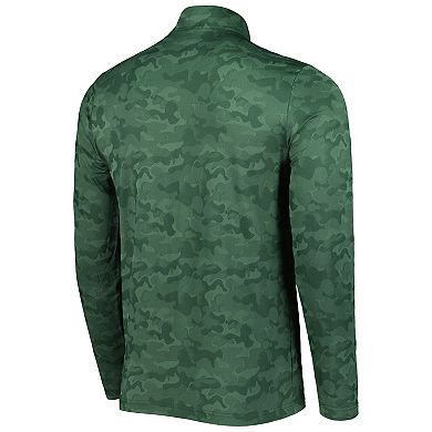 Men's Antigua Green Green Bay Packers Brigade Quarter-Zip Sweatshirt