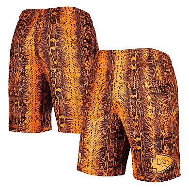 Men's New Era Orange Kansas City Chiefs Summer Pop Shorts