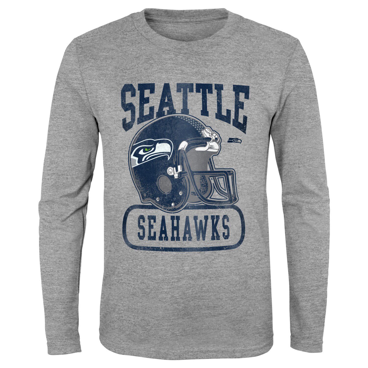 Outerstuff Youth College Green Seattle Seahawks Long Sleeve Raglan T-Shirt, Size: Youth XL