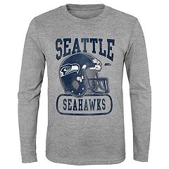 Men's New Era Black Seattle Seahawks Combine Authentic Action Long Sleeve T- Shirt