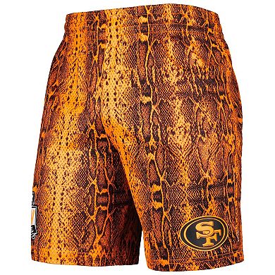 Men's New Era Orange San Francisco 49ers Summer Pop Shorts