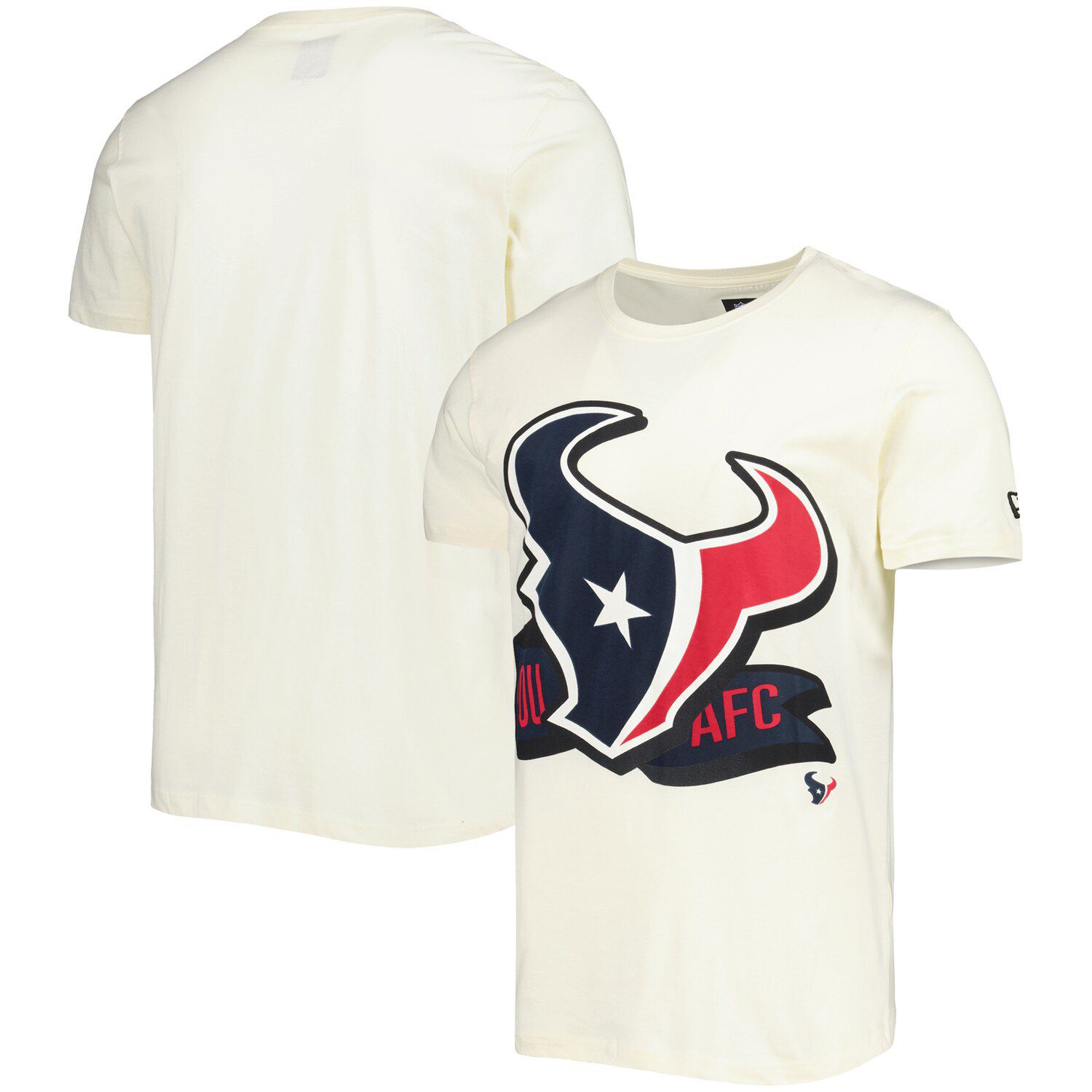 Men's New Era Cream Cleveland Browns Sideline Chrome T-Shirt