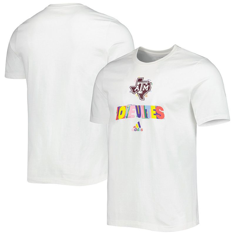 Mens adidas White Texas A&M Aggies Pride Fresh T-Shirt, Size: Small, TAM W