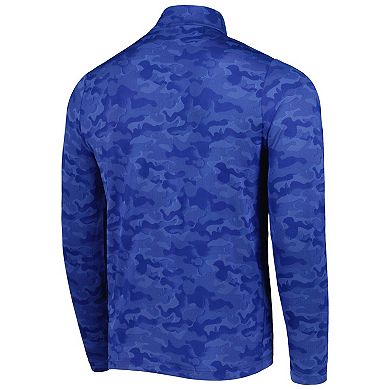 Men's Antigua Royal Indianapolis Colts Brigade Quarter-Zip Sweatshirt