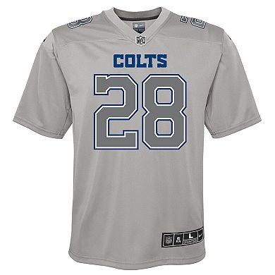 Youth Nike Jonathan Taylor Gray Indianapolis Colts Atmosphere Game Jersey