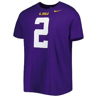 Men's Nike Justin Jefferson Purple LSU Tigers Alumni Name & Number Team ...