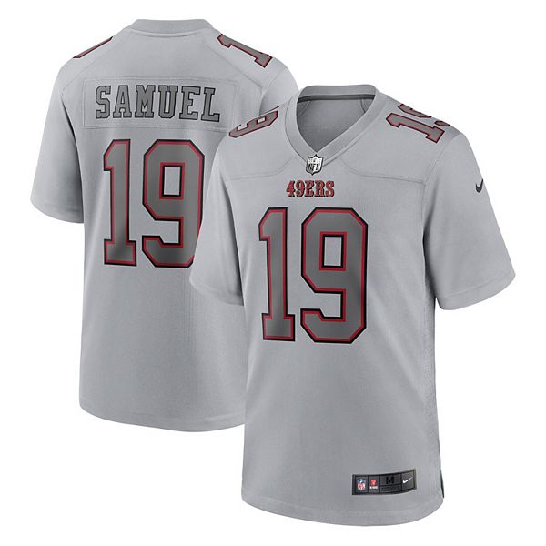 Men's Nike Deebo Samuel Gray San Francisco 49ers Atmosphere Fashion Game  Jersey