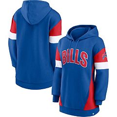 Youth Buffalo Bills Royal Retro Color Block Pullover Hoodie