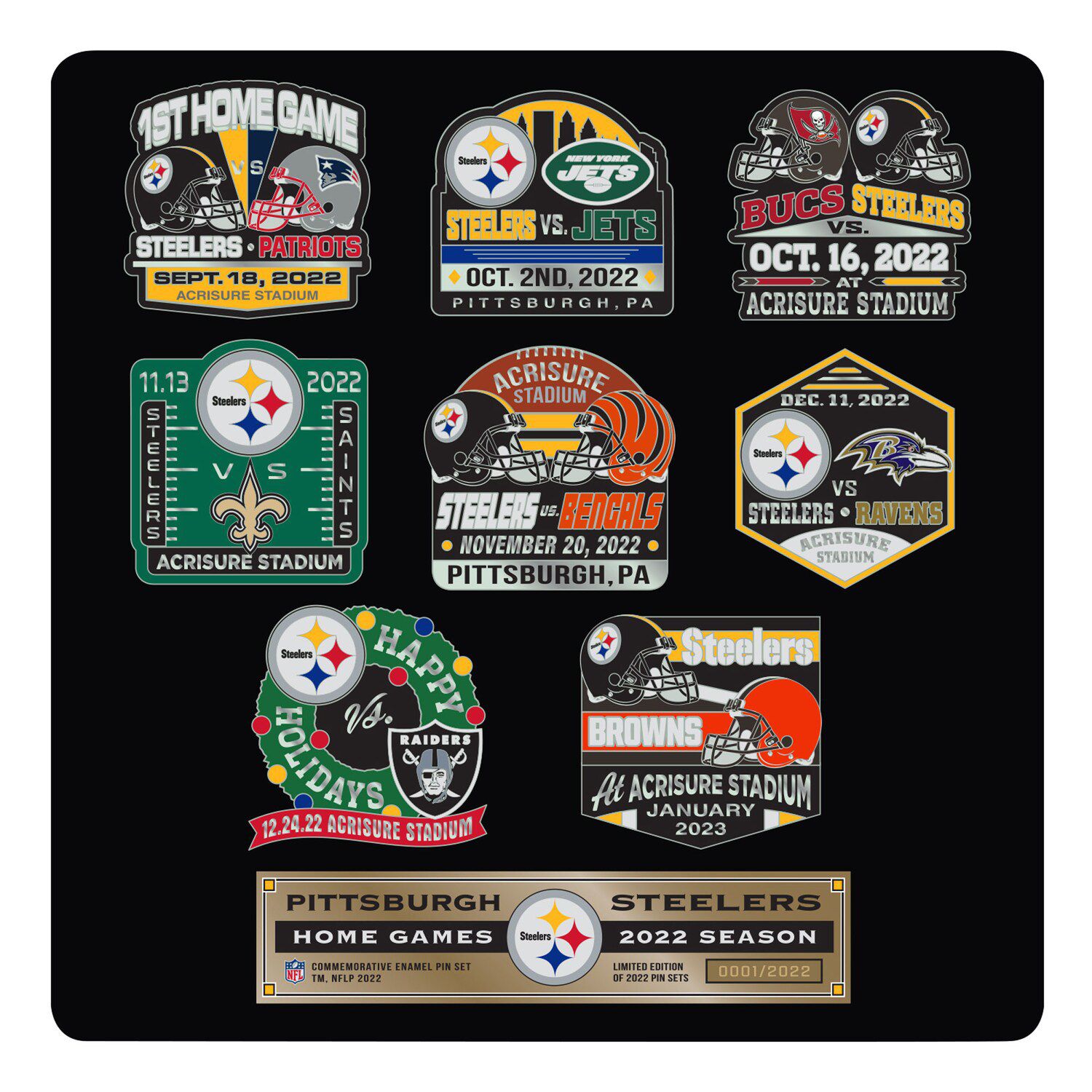 Product Detail  RAIDERS 2023 GAME DAY PIN SET