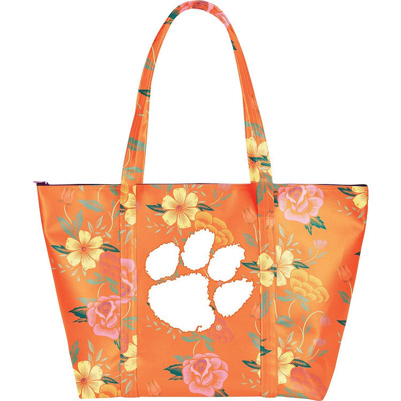 Clemson Tigers Floral Weekender Tote Bag, Multicolor