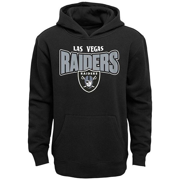 NFL Raiders Sweatshirt Hoodie Pull Over M Team Apparel Black Oakland Las  Vegas