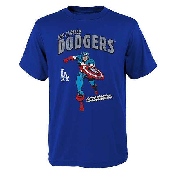 MLB Team Apparel Toddler Los Angeles Dodgers Royal Impact T-Shirt