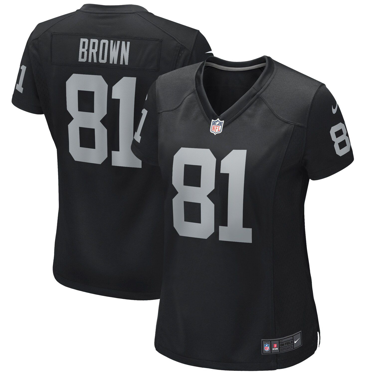 Men's Nike Hunter Renfrow Black Oakland Raiders Game Jersey