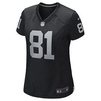 Women's Nike Tim Brown Black Las Vegas Raiders Game Retired Player Jersey