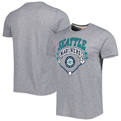 Men's Homage Gray Seattle Mariners Diamond Tri-Blend T-Shirt