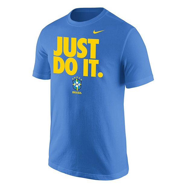 Men's Nike Blue Brazil National Team Just Do It T-Shirt