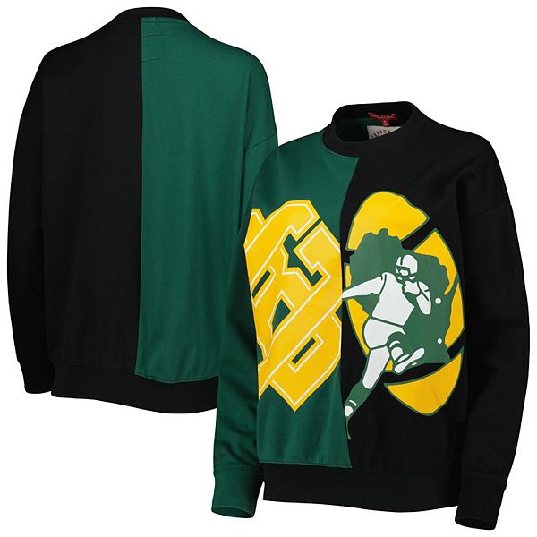 Packers Mitchell & Ness Womens Big Face PO Hoodie