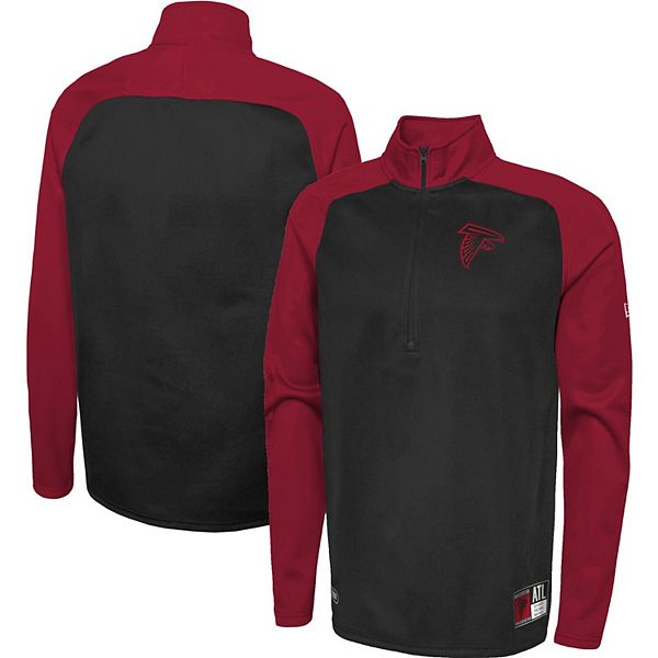 Nike Men's Atlanta Falcons Sideline Half-Zip Long Sleeve Top - Black - XXXL Each