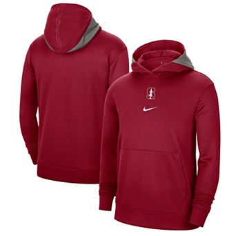 Men's Nike Cardinal Stanford Cardinal Team Basketball Spotlight Performance Pullover Hoodie