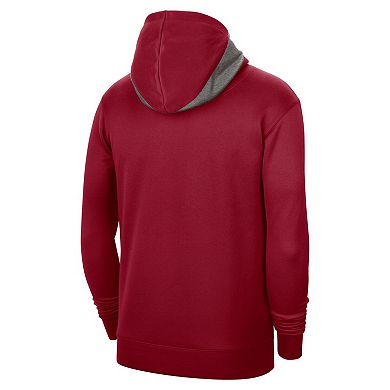 Men's Nike Cardinal Stanford Cardinal Team Basketball Spotlight Performance Pullover Hoodie