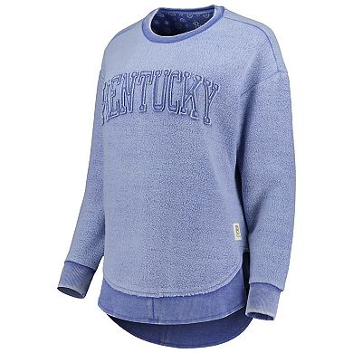 Women's Pressbox Royal Kentucky Wildcats Ponchoville Pullover Sweatshirt