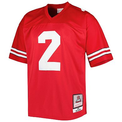 Men's Mitchell & Ness Cris Carter Scarlet Ohio State Buckeyes Authentic Jersey