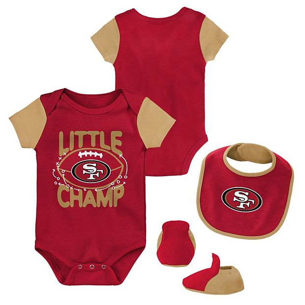 49ers infant/baby 3pc outfit 49ers baby gift 49ers newborn 49ers baby  clothes