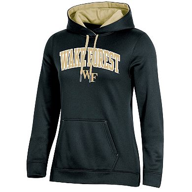 Women's Champion Black Wake Forest Demon Deacons Arch Logo 2.0 Pullover Hoodie