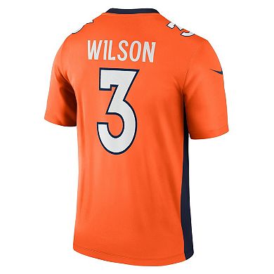 Men's Nike Russell Wilson Orange Denver Broncos Legend Jersey