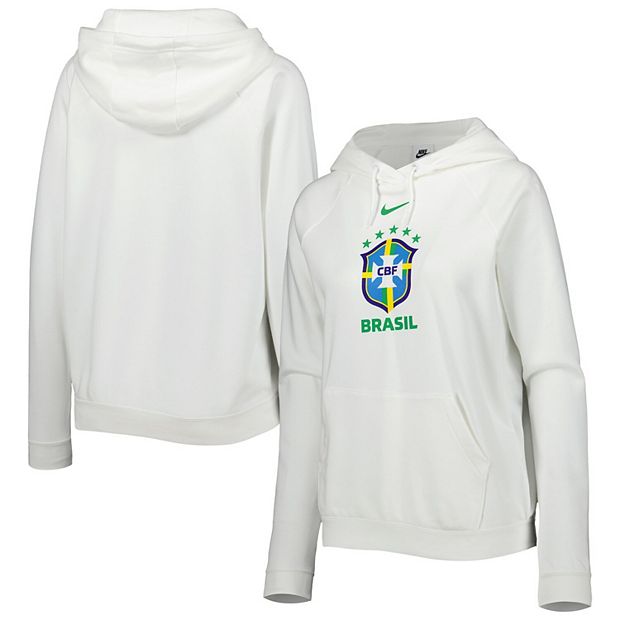 Women's Nike White Brazil National Team Varsity Raglan Tri-Blend