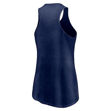 Women's Fanatics Branded Navy Chicago White Sox Simplicity Swing Racerback Scoop Neck Tank Top