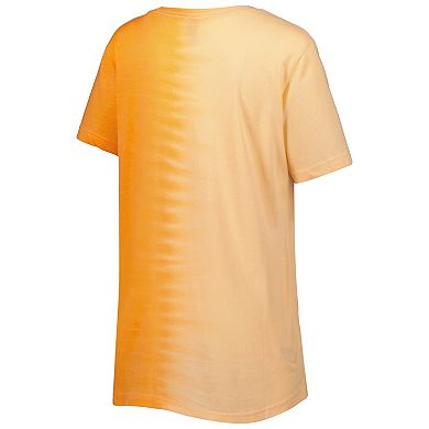 Women's Gameday Couture Tennessee Orange Tennessee Volunteers Find Your Groove Split-Dye T-Shirt